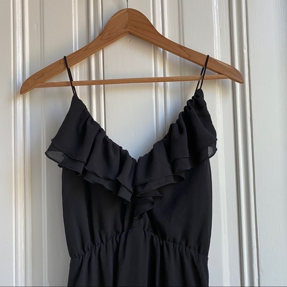 H&M Black Ruffle Dress - Picture 6 of 7